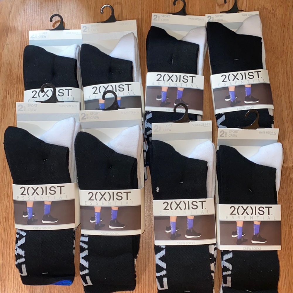2(X)IST M501 20 PAIRS ESSENTIAL SPORT MENS SOCKS FREE GIFT. MEET LARRY POSHER